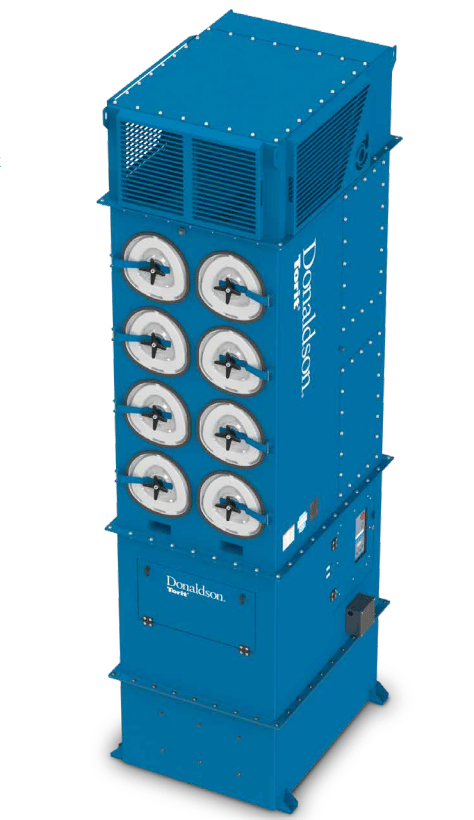 Blue Donaldson Torit Downflo Ambient (DFA) weld fume extractor tower